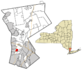 Westchester County New York incorporated and unincorporated areas Ardsley highlighted