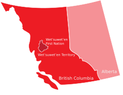 Wetʼsuwetʼen First Nation location.svg