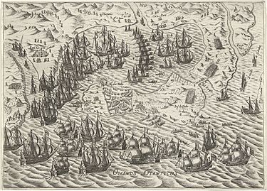 Zeeslag voor Cadiz, 1596, RP-P-OB-80.181
