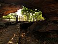 1 of the rock shelter caves at Bhimbetka, Madhya Pradesh