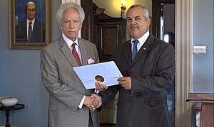 Ambassador Designate of the Republic of Cuba to Saint Lucia presents credentials