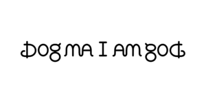 Ambigram Dogma I am god