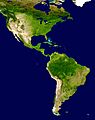 Americas satellite map