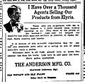 Anderson Manufacturing Company Advertisement