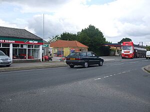 B1228 junction Elvington Lane Garage - geograph.org.uk - 1347812.jpg