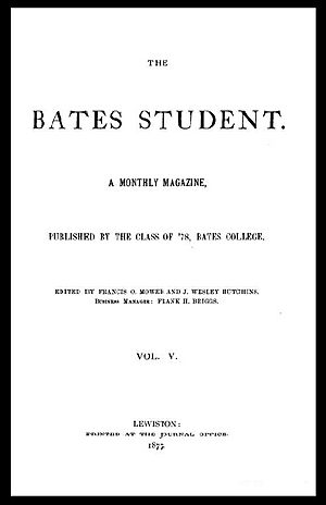 Bates Student 1877