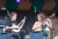 Bela Fleck and Abigail Washburn play a duet at Shakori Hills Festival in 2010.