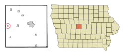 Location of Beaver, Iowa