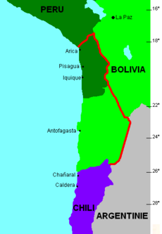 Borders Chile 1879 and 2006