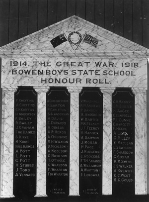 Bowen Boys State School Honour Rollf