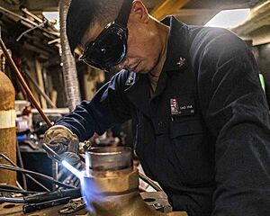 Brazing aboard USS Ashland (48490045652)