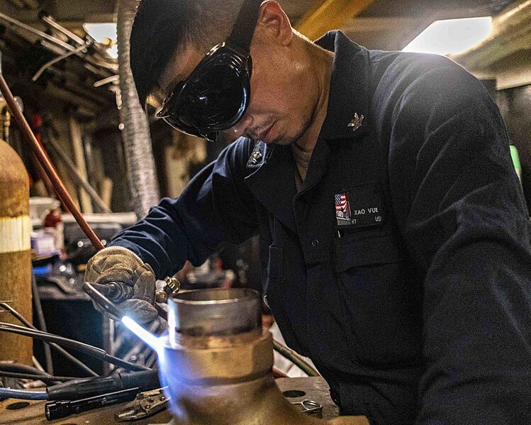 Brazing aboard USS Ashland (48490045652)