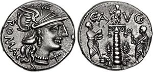 C. Minucius Augurinus, denarius, 135 BC, RRC 242-1