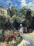 Camille Pissarro - Dans le jardin des Mathurins, Pontoise - 503