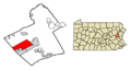 Carbon County Pennsylvania Incorporated and Unincorporated areas Nesquehoning Highlighted