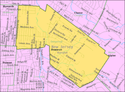 Census Bureau map of Demarest, New Jersey