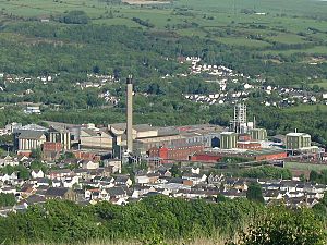 Clydach Refinery seen from above - geograph.org.uk - 177129