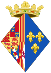 Coat of Arms of Marguerite of Angouleme, Queen Consort of Navarre