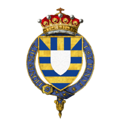 Coat of Arms of Sir Roger Mortimer, 2nd Earl of March, KG