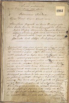 Constitution of May 3 in Lithuanian language
