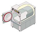 Cylindrical-research-autoclave-illustration