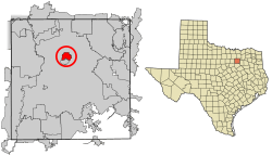 Location of University Park in Dallas County, Texas