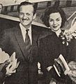 David Niven with his wife Hjördis Genberg, 1960