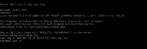 Debian 12 CLI-Console mode