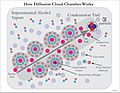 Diffusion Cloud chamber explained
