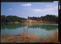 EXTERIOR VIEW, LOOKING NORTHWEST OF LAKE, A FORMER BROWN ORE MINING PIT - Shelby Iron Works, Chain Gang (Blue) Hole Lake, County Road 42, Shelby, Shelby County, AL HAER ALA,59-SHEL,1D-2 (CT)