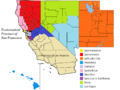Ecclesiastical Province of San Francisco map