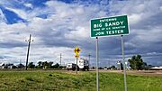 Entering Big Sandy