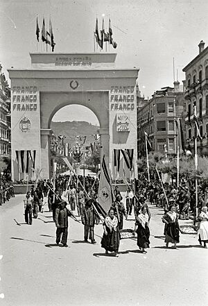 Entrevista entre Franco y el conde Ciano en San Sebastián en julio de 1939