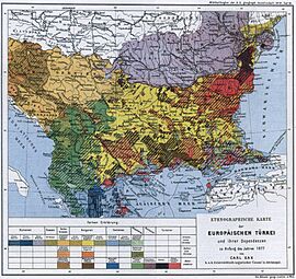 Ethnographic map of European Turkey from 1877 by Carl Sax.jpg
