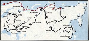 Eugene Smurgis Northeast Passage rowing route