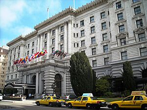 Fairmont San Francisco, exterior, Nob Hill (September 2008)