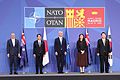 Fumio Kishida poses a photo with NATO+AP4 members during the 2022 Madrid Summit (1)
