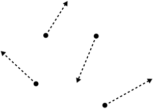 Gas particle movement