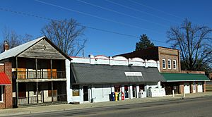 Commercial buildings along North Main Street