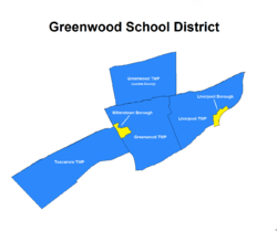 Greenwood School District Map