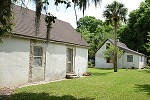 Hamilton Plantation slave houses, St. Simons, GA, USA