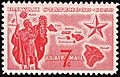 Hawaii statehood commemorative stamp 7c 1959 issue