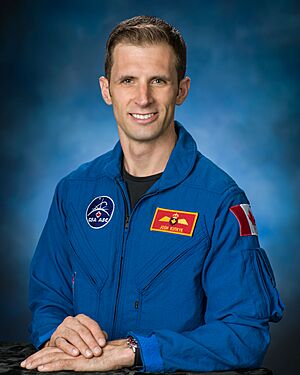 Kutryk wearing a blue CSA uniform