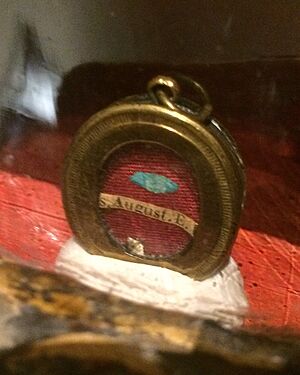 Jubilee Museum and Catholic Cultural Center (Columbus, Ohio) - Saint Augustine reliquary - detail