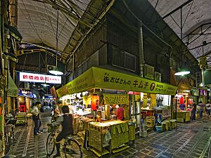 Kimchi shop by Ken OHYAMA in Tsuruhashi Market, Osaka
