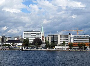 Kristiansand set fra havnen