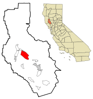 Location within Lake County and California