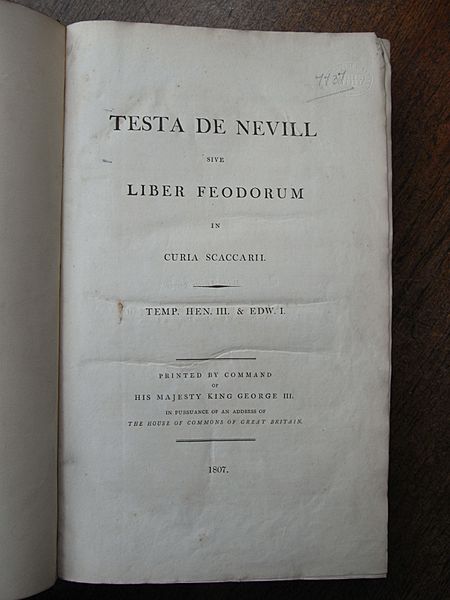 LiberFeodorum1807TitlePage