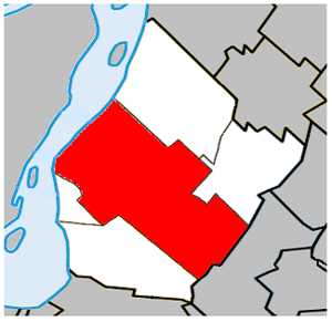 Longueuil Quebec location diagram