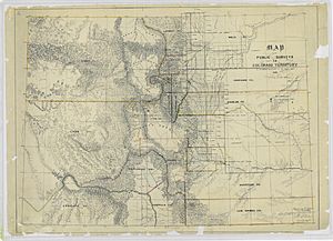 Map of Public Surveys In Colorado Territory - NARA - 23812251